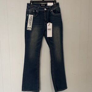 Sky Women's Dark Blue Boot Cut Jeans